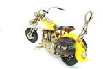 Dekoratif Metal Sarı Motosiklet resmi