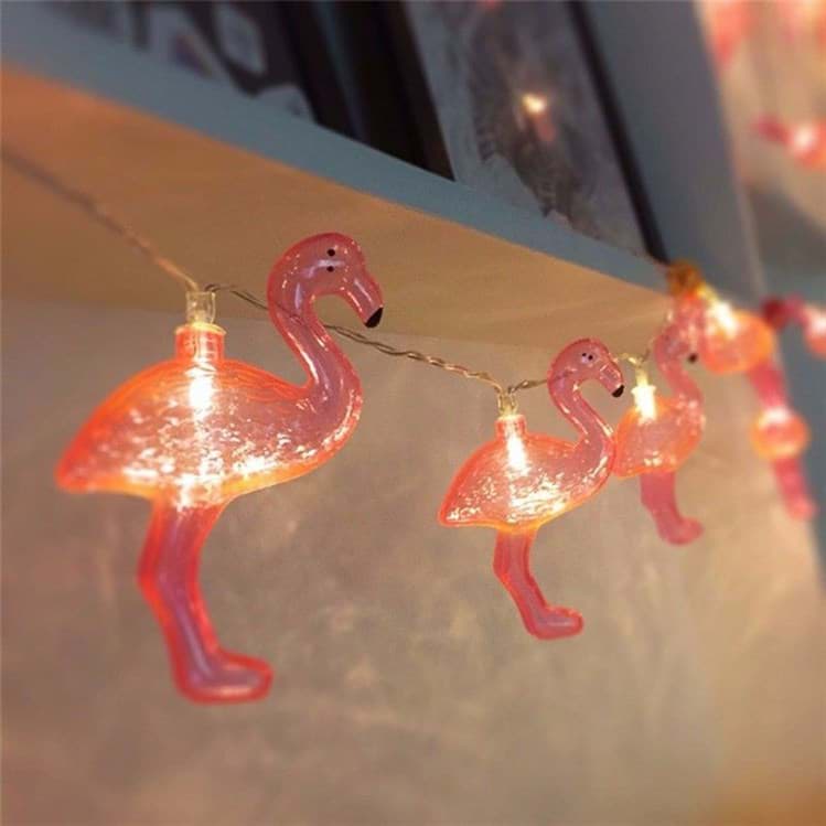 Aydınlatma Zinciri Flamingo (Pilli) resmi