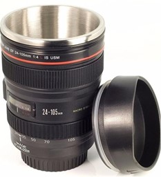 Çelik Lens Kupa Objektif Görünümlü resmi