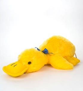 Yatan Sarı Ördek 40cm  resmi